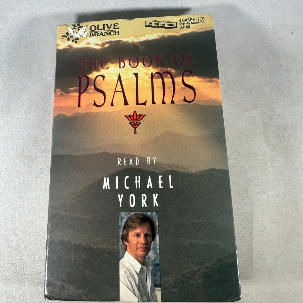 The Book Of Psalms Audiobook Read By Michael York Olive Branch 4 Cassettes 1994